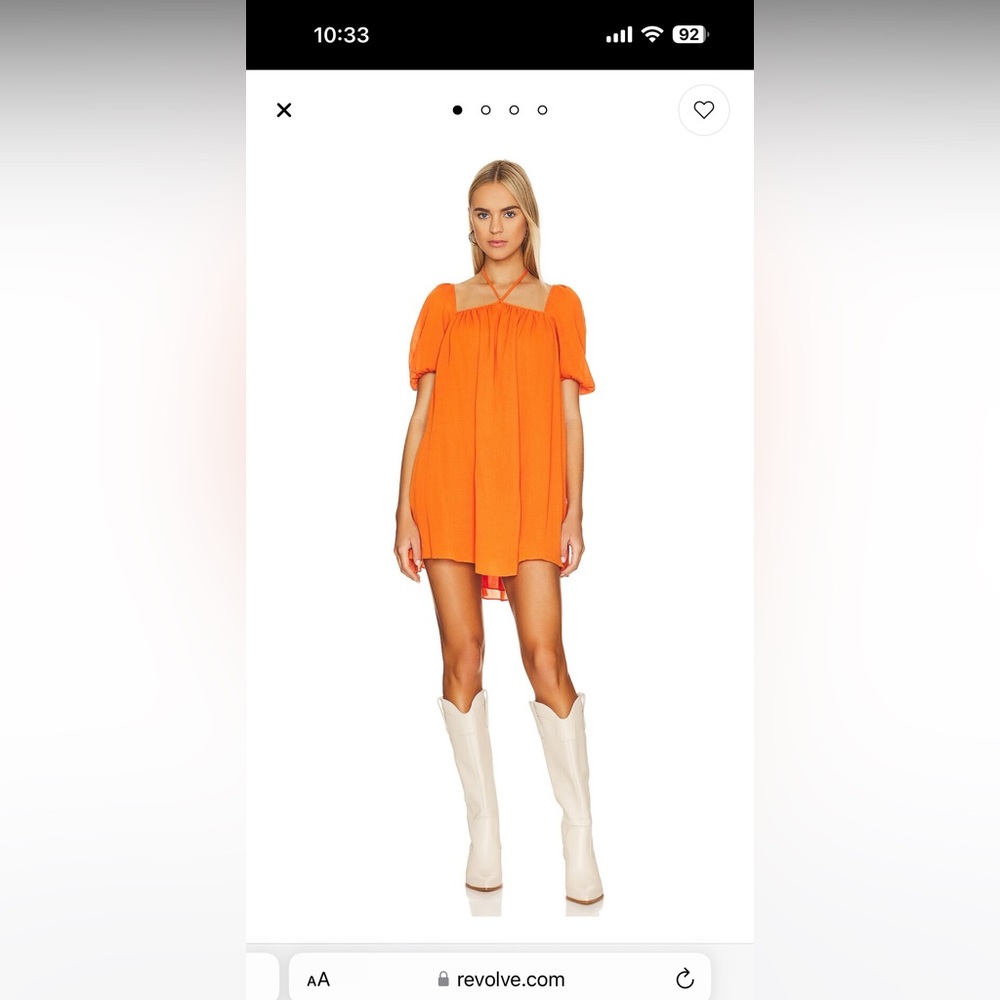 NWT REVOLVE Orange Dress